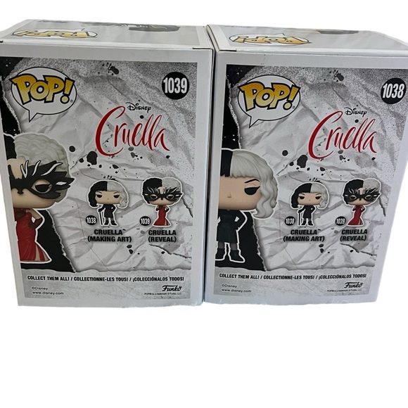 DISNEY FUNKO POP CRUELLA figures Making Art and Reveal new in boxes - Picture 4 of 6
